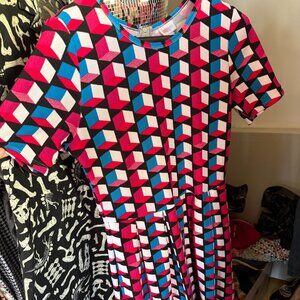 Abstract Print Lularoe Dress